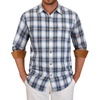 Blue White Plaid