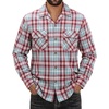 image:imageAlimens amp Gentle Mens Flannel Shirts Long Sleeve Casual Plaid Button Down Shirt Jacket Work Daily Shackets with PocketsRed Blue