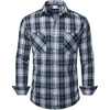 image:imageAlimens amp Gentle Mens Long Sleeve Dress Shirt Button Down Shirts with Pockets Regular Business Office Casual Plaid ShirtBlack Green Grey Plaid