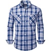 image:imageAlimens amp Gentle Mens Long Sleeve Dress Shirt Button Down Shirts with Pockets Regular Business Office Casual Plaid ShirtNavy Blue Plaid