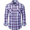 image:imageAlimens amp Gentle Mens Long Sleeve Dress Shirt Button Down Shirts with Pockets Regular Business Office Casual Plaid ShirtRed Blue Plaid