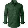 image:imageAlimens amp Gentle Mens Oxford Button Down Shirt with Pocket  Stretch FabricWrinkle FreeRegular FitClassicBusiness CasualWeddingDark Green
