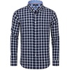 Navy White Plaid