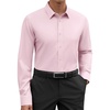 image:imageAlimens amp Gentle Mens Premium Dress Shirt  Cotton Performance Wrinkle Free Moisture Wicking Button Down ShirtsPink