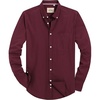 image:imageAlimens amp Gentle Mens Solid Oxford Shirt Long Sleeve Dress Shirt Work Casual Button Down Shirts with PocketWine Red