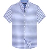 image:imageAlimens amp Gentle Plaid Mens Short Sleeve Button Down Shirts with Pocket  LightweightButtonDown CollarRegular FitExcellent ColorsBreathableCasualCotton BlendEasy CareNavy Red Small Plaid