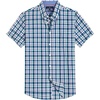 image:imageAlimens amp Gentle Plaid Mens Short Sleeve Button Down Shirts with Pocket  LightweightButtonDown CollarRegular FitExcellent ColorsBreathableCasualCotton BlendEasy CareBlack Green Check