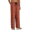 image:imageMens Flannel Pajama Pants Plaid Heavyweight Cotton PJs Bottoms Sleepwear  Soft Cozy with Pockets Elastic Waistband Drawstring Adjustable Length Casual Checkered Lounge Pant for Home Holiday DailyOrange Grey