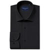 image:imageMens SilkBlend Dress Shirt Long Sleeve Regular Fit Button Down Shirts  Silkblend fabric Stain shield French placket Wrinkle resistance Removable collar stays Twobutton adjustable cuffsBlack