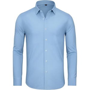image:imageAlimens amp Gentle 4 Way Stretch Mens Button Down Shirts Plaid Dress Shirt Wrinkle Free Long Sleeve Gingham Shirts01blue Plaid