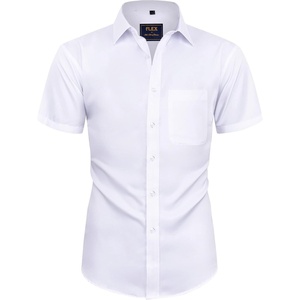 image:imageAlimens amp Gentle Boys Short Sleeve Dress Shirts Wrinkle Free Solid Casual Button Down Shirts with PocketWhite