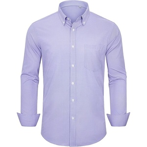 image:imageAlimens amp Gentle Mens Dress Shirts Long Sleeve Lightweight Gingham Shirts Regular Fit Business Casual Plaid Shirt with PocketBlue Red plaid