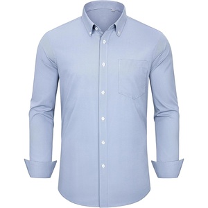 image:imageAlimens amp Gentle Mens Dress Shirts Long Sleeve Lightweight Gingham Shirts Regular Fit Business Casual Plaid Shirt with PocketNavy Blue Gingham