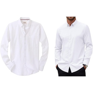 image:imageAlimens amp Gentle Mens Oxford Shirts Solid Long Sleeve Dress Shirt for Men Casual Business Work Button Down Shirts