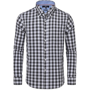image:imageAlimens amp Gentle Mens Plaid Button Down Shirts Cotton Long Sleeve Dress Shirts Regular Fit Gingham ShirtsBlack Plaid