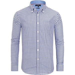 image:imageAlimens amp Gentle Mens Plaid Button Down Shirts Cotton Long Sleeve Dress Shirts Regular Fit Gingham ShirtsBlue  Gingham