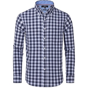 image:imageAlimens amp Gentle Mens Plaid Button Down Shirts Cotton Long Sleeve Dress Shirts Regular Fit Gingham ShirtsNavy Plaid