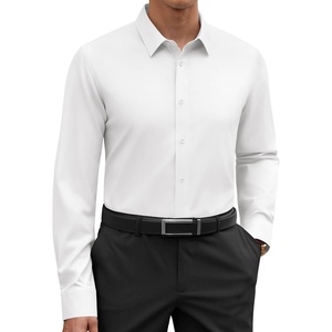 image:imageAlimens amp Gentle Mens Premium Dress Shirt  Cotton Performance Wrinkle Free Moisture Wicking Button Down ShirtsWhite