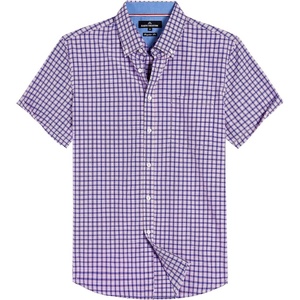 image:imageAlimens amp Gentle Plaid Mens Short Sleeve Button Down Shirts with Pocket  LightweightButtonDown CollarRegular FitExcellent ColorsBreathableCasualCotton BlendEasy CareBlue Red Gingham