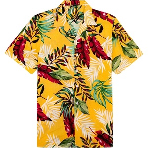 image:imageMens Hawaiian Shirt Summer Beach Casual Short Sleeve Button Down Shirts  Aloha Tropical Print Cuban Collar Relaxed Fit for Vacation Beach Party Luau Cruise Holiday Summer Outdoor Wedding1640