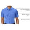 image:imageAlimens amp Gentle Mens Dress Shirt Short Sleeve Pocket Button Down ShirtDeep Blue
