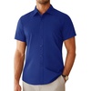 image:imageAlimens amp Gentle Mens Dress Shirt Short Sleeve Pocket Button Down ShirtRoyal Blue