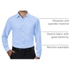 image:imageAlimens amp Gentle Mens Dress Shirts Long Sleeve Stretch Button Down ShirtBlue