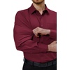 image:imageAlimens amp Gentle Mens Dress Shirts Long Sleeve Stretch Button Down ShirtBurgundy