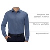 image:imageAlimens amp Gentle Mens Dress Shirts Long Sleeve Stretch Button Down ShirtDusty Blue