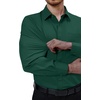 image:imageAlimens amp Gentle Mens Dress Shirts Long Sleeve Stretch Button Down ShirtGreen
