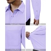 image:imageAlimens amp Gentle Mens Dress Shirts Long Sleeve Stretch Button Down ShirtLavender