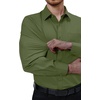 image:imageAlimens amp Gentle Mens Dress Shirts Long Sleeve Stretch Button Down ShirtOlive Green
