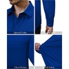image:imageAlimens amp Gentle Mens Dress Shirts Long Sleeve Stretch Button Down ShirtRoyal Blue