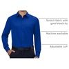 image:imageAlimens amp Gentle Mens Dress Shirts Long Sleeve Stretch Button Down ShirtRoyal Blue