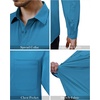 image:imageAlimens amp Gentle Mens Dress Shirts Long Sleeve Stretch Button Down ShirtTeal