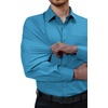 image:imageAlimens amp Gentle Mens Dress Shirts Long Sleeve Stretch Button Down ShirtTeal