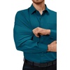image:imageAlimens amp Gentle Mens Dress Shirts Long Sleeve Stretch Button Down ShirtTurquoise