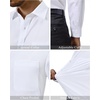 image:imageAlimens amp Gentle Mens Dress Shirts Long Sleeve Stretch Button Down ShirtWhite