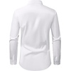 image:imageAlimens amp Gentle Mens Dress Shirts Transitional Weather Long Sleeve Stretch WrinkleFree Button Down TopWhite