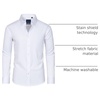 image:imageAlimens amp Gentle Mens Stain Shield Dress Shirts Slim Fit Button Down ShirtAll White
