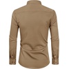 image:imageAlimens amp Gentle Mens Stain Shield Dress Shirts Slim Fit Button Down ShirtDark Khaki