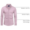 image:imageAlimens amp Gentle Mens Stain Shield Dress Shirts Slim Fit Button Down ShirtLight Pink