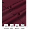 image:imageAlimens amp Gentle Mens Stain Shield Dress Shirts Slim Fit Button Down ShirtWine Burgundy