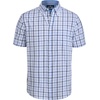 image:imageAlimens amp Gentle Plaid Mens Short Sleeve Button Down Shirts with PocketBlack Blue Check