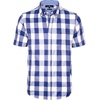 image:imageAlimens amp Gentle Plaid Mens Short Sleeve Button Down Shirts with PocketBlue Buffalo