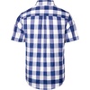 image:imageAlimens amp Gentle Plaid Mens Short Sleeve Button Down Shirts with PocketBlue Buffalo