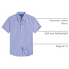 image:imageAlimens amp Gentle Plaid Mens Short Sleeve Button Down Shirts with PocketBlue Gingham