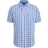 image:imageAlimens amp Gentle Plaid Mens Short Sleeve Button Down Shirts with PocketBlue Navy Plaid