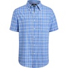 image:imageAlimens amp Gentle Plaid Mens Short Sleeve Button Down Shirts with PocketBlue Plaid