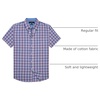image:imageAlimens amp Gentle Plaid Mens Short Sleeve Button Down Shirts with PocketBlue Red Plaid